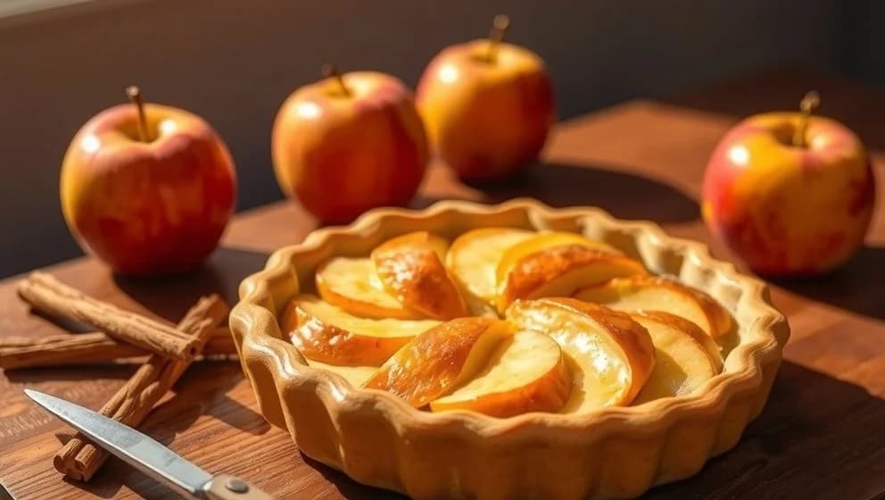 Fredriksfika gör härlig knäckig äppelpaj