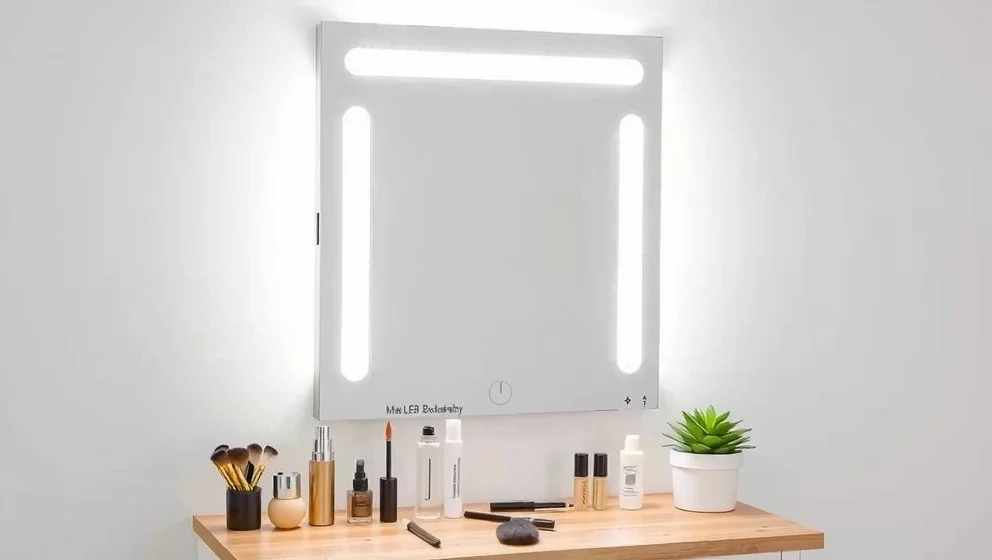 Sminkspegel med belysning från Ikea