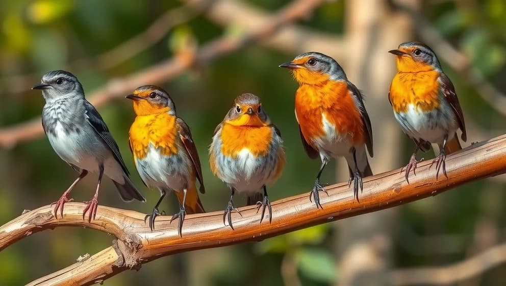 Vilka fåglar liknar rödhaken